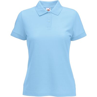 Polo mujer piqué Sky Blue S