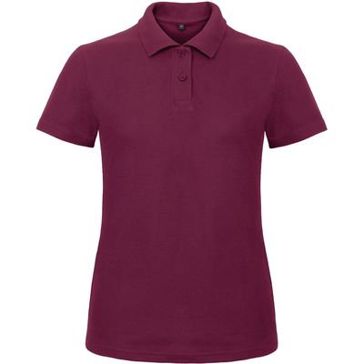 Polo entallado para mujer 100% algodón Wine Xl