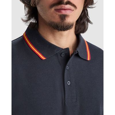 Polo de manga corta Adorno de bandera