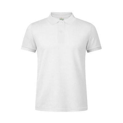 Polo Blanco 100% Algodón Adulto Bla S