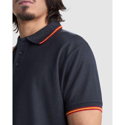 Polo de manga corta Adorno de bandera