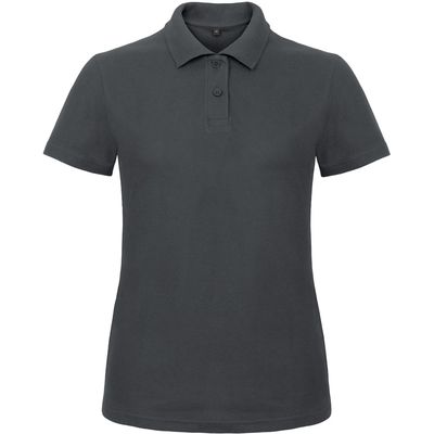 Polo entallado para mujer 100% algodón Anthracite Xxl