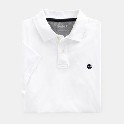 Polo de algodón orgánico White Xl