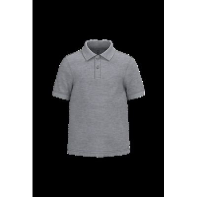 Polo infantil 100% algodón Oxford Grey 8/10 Ans