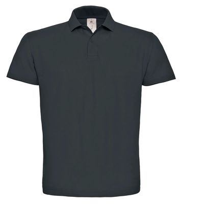 Polo hombre cuello canalé Anthracite Xs