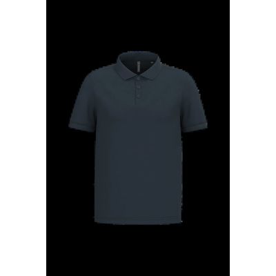 Polo piqué manga corta de algodón Navy Xxl