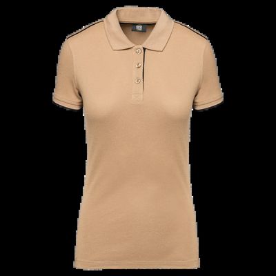 Polo ropa profesional mujer Camel / Black Xxl