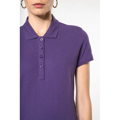Polo piqué de manga corta de mujer