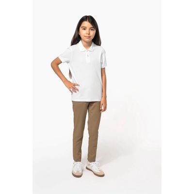 Polo infantil de algodón peinado