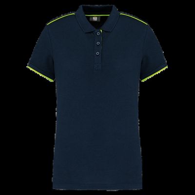 Polo ropa profesional mujer Navy / Fluorescent Yellow 3Xl