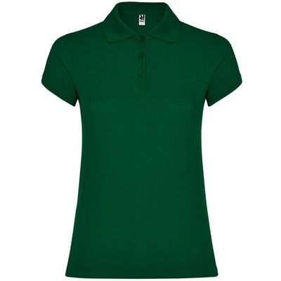 Polo Manga Corta Mujer Colores Verde Botella S