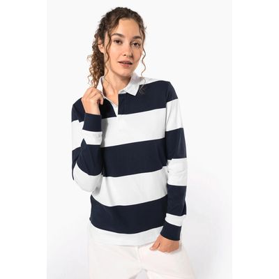 Polo a rayas unisex Manga Larga