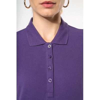 Polo piqué de manga corta de mujer