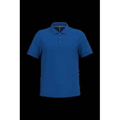 Polo de algodón manga corta para hombre Royal Blue M