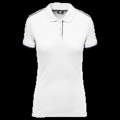 Polo ropa profesional mujer White / Navy 3Xl