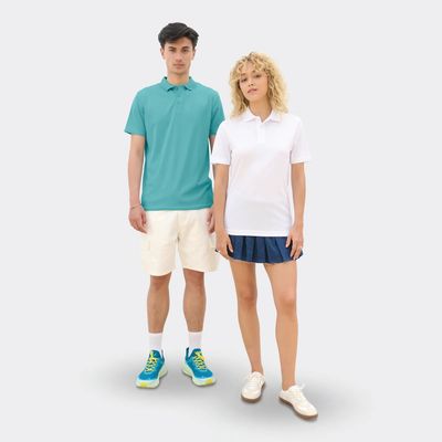 Polo unisex deportivo de poliéster reciclado