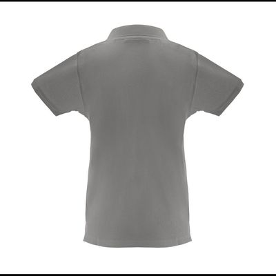 Polo de mujer cuello y mangas de canalé