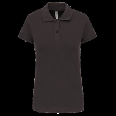 Polo algodón manga corta mujer Dark Grey L