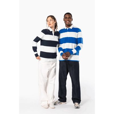 Polo a rayas unisex Manga Larga