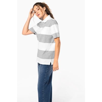 Polo algodón a rayas unisex