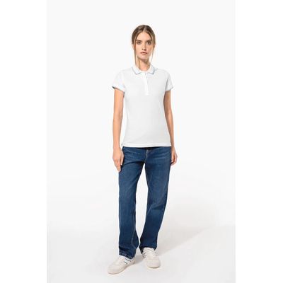 Polo mujer algodón con 5 botones