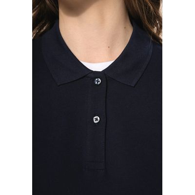Polo manga larga mujer corte recto