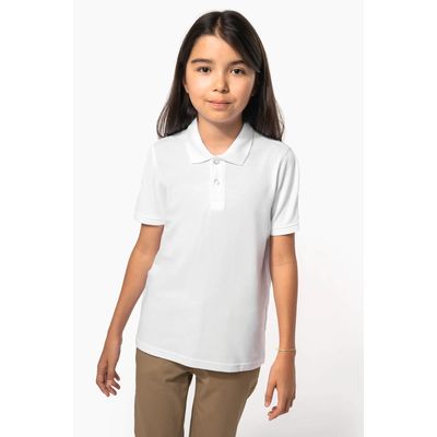 Polo infantil de algodón peinado