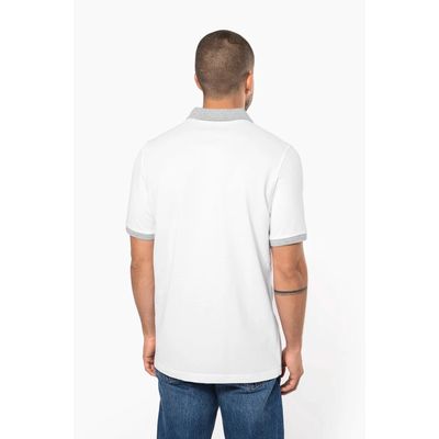 Polo bicolor hombre