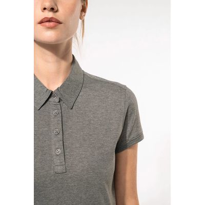 Polo básico de manga corta para mujer