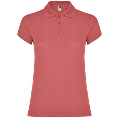 Polo Manga Corta Mujer Colores Rojo Crisantemo S