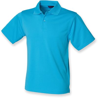 Polo hombre poliéster micropiqué Turquoise 3Xl