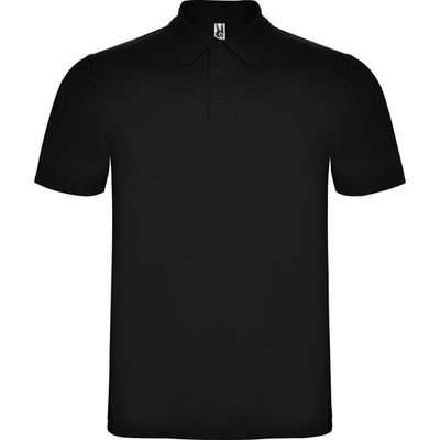 Polo de manga corta Unisex Negro S