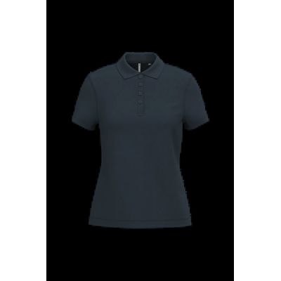 Polo piqué de manga corta de mujer Navy Xs