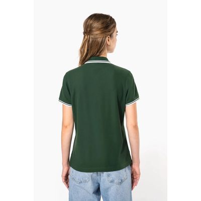 Polo a rayas mujer manga corta