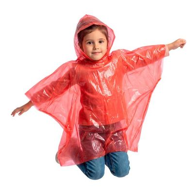 Poncho infantil impermeable plegable