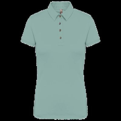 Polo básico de manga corta para mujer Sage M
