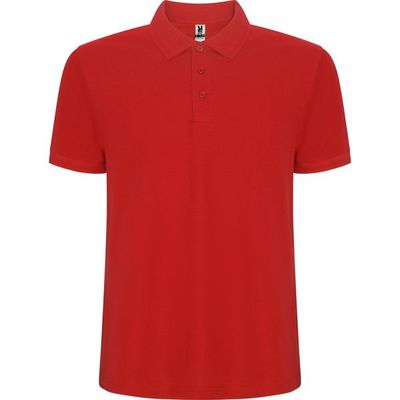 Polo Manga Corta Rojo 3/4