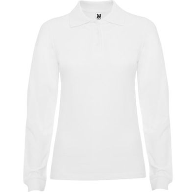 Polo mujer manga larga Blanco S