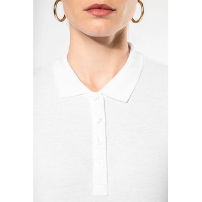 Polo de manga larga entallado mujer