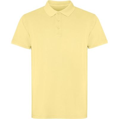 Polo unisex 100% algodón Amarillo Sweet Lavado Xs