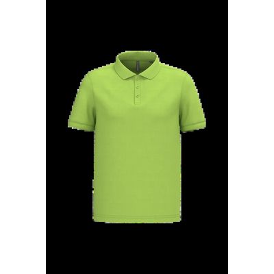 Polo piqué manga corta de algodón Lime 4Xl