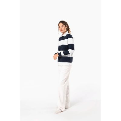 Polo a rayas unisex Manga Larga