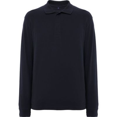 Polo con Puños y Tapeta de Velcro Marino 3Xl