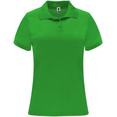 Polo técnico de manga corta para mujer Verde Helecho 2Xl