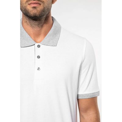 Polo bicolor hombre