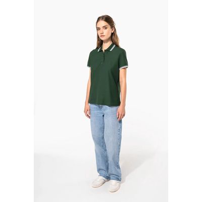 Polo a rayas mujer manga corta
