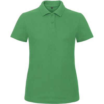 Polo entallado para mujer 100% algodón Kelly Green S
