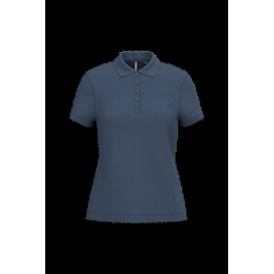 Polo piqué de manga corta de mujer Deep Blue Xs