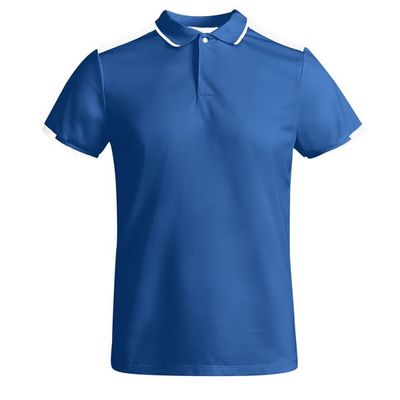 Polo Poliéster Reciclado Antibacteriano Royal/Blanco Xl