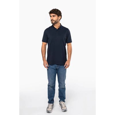 Polo de punto piqué manga corta